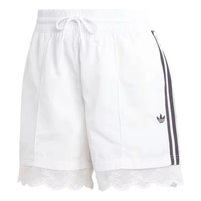 Adidas Originals (wmns) Adidas Lace Trim 3-stripes Shorts Asia Sizing 'white'