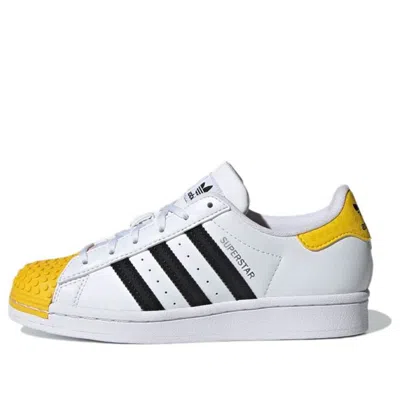 Adidas Originals (wmns) Adidas Lego X Superstar J 'white Eqt Yellow' In Multi