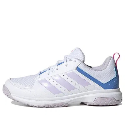 Adidas Originals (wmns) Adidas Ligra 7 Indoor Shoes 'cloud White / Blue Fusion' In Multi