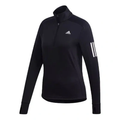 Adidas Originals (wmns) Adidas Logo Stripe Printing Running Stand Collar Jacket Black