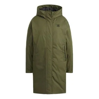 Adidas Originals (wmns) Adidas Long Padded Down Jacket 'olive Green'