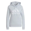 Adidas Originals (wmns) Adidas Loungewear Logo Fleece Hoodie 'grey' In Gray