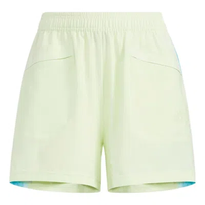 Adidas Originals (wmns) Adidas Met Aop Shorts Green' In Yellow