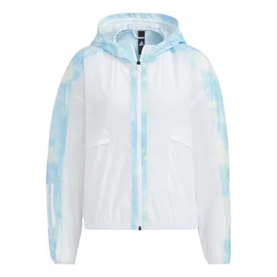 Adidas Originals (wmns) Adidas Met Aop Windbreaker 'blue'