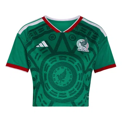 Adidas Originals (wmns) Adidas Mexico 26 Home Cropped Jersey Asia Sizing 'bold Green'