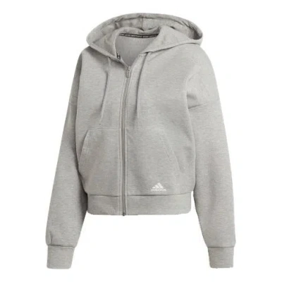 Adidas Originals (wmns) Adidas Mh 3s Dk Hd Sports Hooded Jacket Gray