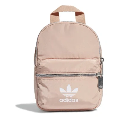 Adidas Originals (wmns) Adidas Mini Logo Backpack 'pink' In Gray