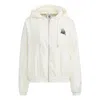 Adidas Originals (wmns) Adidas Modern Collegiate Windbreaker Jacket 'white' In Red