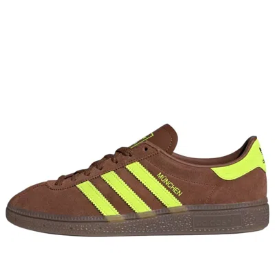 Adidas Originals (wmns) Adidas Muenchen 'preloved Brown Solar Yellow Gum'