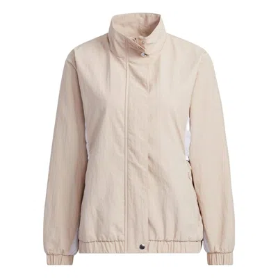 Adidas Originals (wmns) Adidas Must Have Word Jacket 'beige' In Neutral