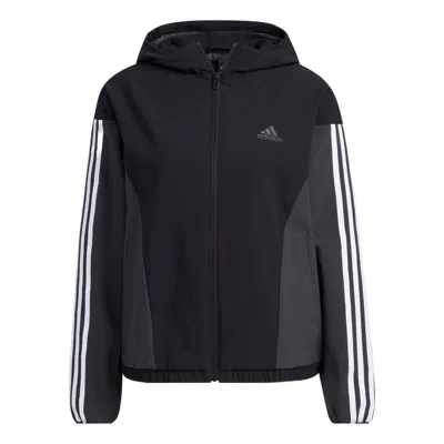 Adidas Originals (wmns) Adidas Must Have Woven Jacket 'black White' In Multi