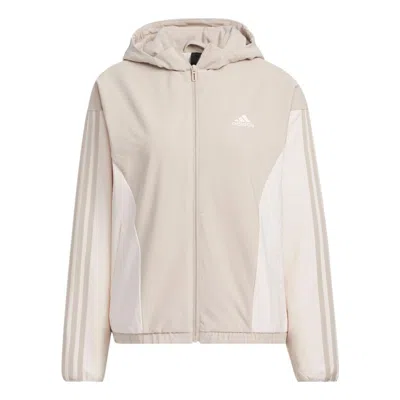 Adidas Originals (wmns) Adidas Must Haves Woven Jackets 'beige' In Neutral
