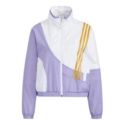 Adidas Originals (wmns) Adidas Neo Apr Tt Jackets 'purple White' In Multi