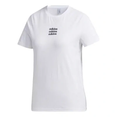Adidas Originals (wmns) Adidas Neo Casual Sports Round Neck Short Sleeve White
