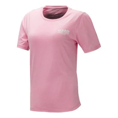 Adidas Originals (wmns) Adidas Neo Casual Sports Training Round Neck Short Sleeve Pink