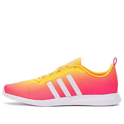 Adidas Originals (wmns) Adidas Neo Cloudfoam Pure Sneakers 'pink Yellow'