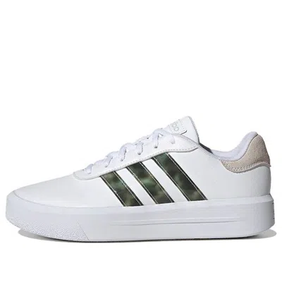 Adidas Originals (wmns) Adidas Neo Court Platform 'white Green'