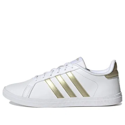 Adidas Originals (wmns) Adidas Neo Courtpoint 'white Gold' In Multi