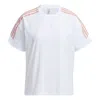 Adidas Originals (wmns) Adidas Neo Cs Jun Woven Tee Casual Sports Breathable Side Stripe Short Sleeve White