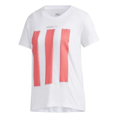 Adidas Originals (wmns) Adidas Neo Cs Tee 1 Casual Sports Breathable Short Sleeve White