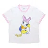 Adidas Originals (wmns) Adidas Neo Dsny Cp Tee Disney Donald Duck Sports Short Sleeve White