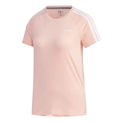 Adidas Originals (wmns) Adidas Neo Esntl 3s Tee Sports Short Sleeve Pink