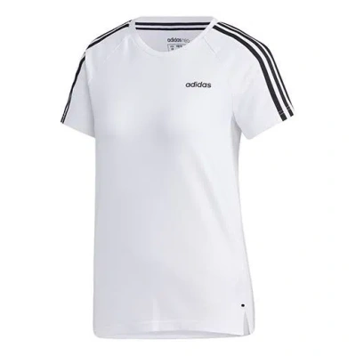 Adidas Originals (wmns) Adidas Neo Esntl 3s Tee Sports Short Sleeve White