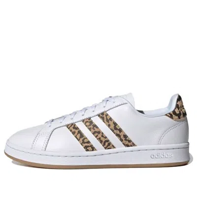 Adidas Originals (wmns) Adidas Neo Grand Court 'white Brown' In Multi