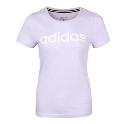 Adidas Originals (wmns) Adidas Neo Logo Printed T-shirt 'purple White'
