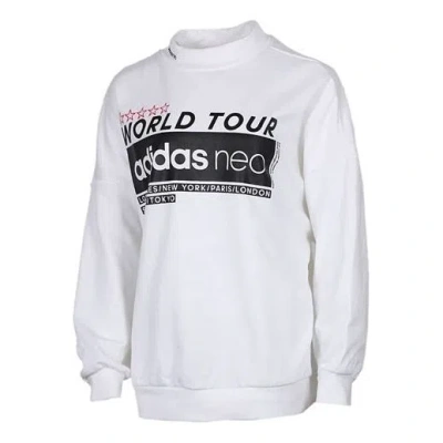 Adidas Originals (wmns) Adidas Neo Logo Printing Sweatshirt White