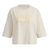 Adidas Originals (wmns) Adidas Neo May Love Tee Alphabet Printing Sports Round Neck Short Sleeve Bauxite Brown In Neutral