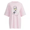 Adidas Originals (wmns) Adidas Neo May Tee 3 Cartoon Printing Loose Sports Short Sleeve Pink