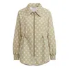 Adidas Originals (wmns) Adidas Neo Monogram Windbreaker Jackets 'tan' In Green