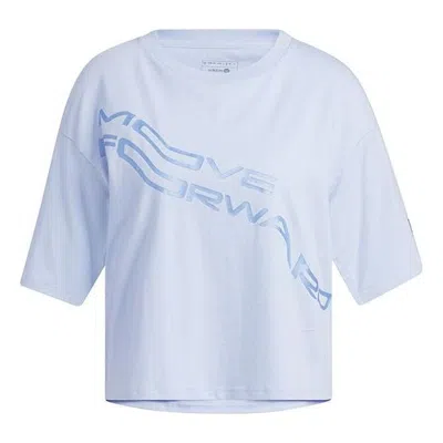 Adidas Originals (wmns) Adidas Neo Move Forward T-shirt 'purple' In Blue