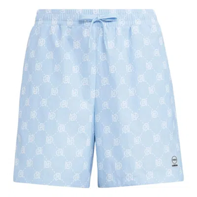 Adidas Originals (wmns) Adidas Neo Pattern Printing Lacing Casual Sports Shorts 'blue'