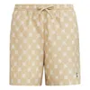 Adidas Originals (wmns) Adidas Neo Pattern Printing Lacing Casual Sports Shorts 'brown'