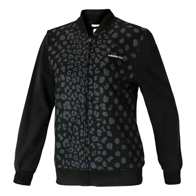 Adidas Originals (wmns) Adidas Neo Printing Running Sports Jacket Black