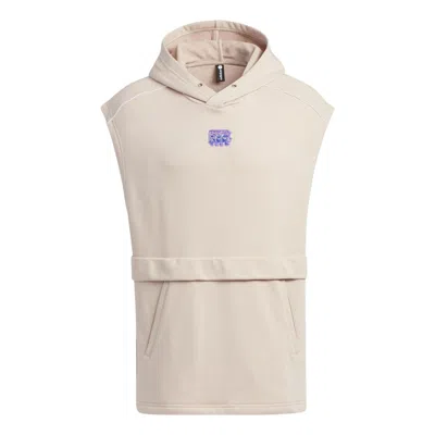 Adidas Originals (wmns) Adidas Neo Studio Lounge Hooded Tee 'beige' In Neutral