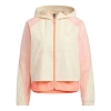 Adidas Originals (wmns) Adidas Neo Vibe Collective Windbreaker Jackets 'white Pink' In Multi