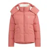 Adidas Originals (wmns) Adidas Neo Vibe Down Jackets 'pink' In Orange