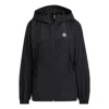 Adidas Originals (wmns) Adidas Neo Woven Hooded Training Windbreaker Jackets 'black'