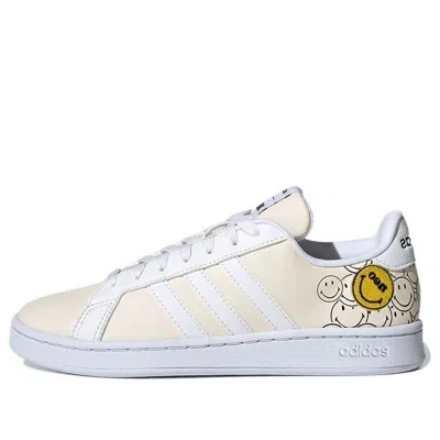 Adidas Originals (wmns) Adidas Neo X Smiley Grand Court 'cream Yellow'