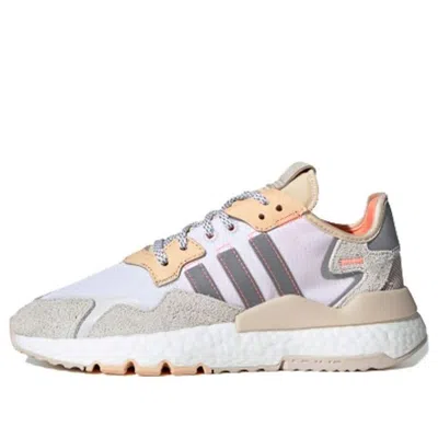 Adidas Originals (wmns) Adidas Nite Jogger 'white Glow Orange' In Multi