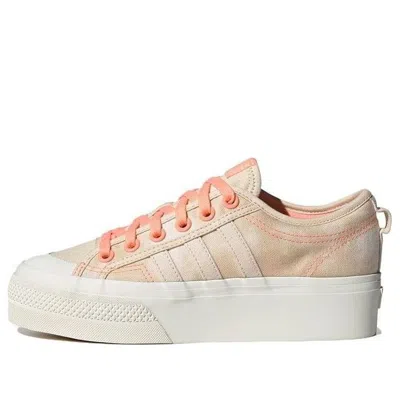 Adidas Originals (wmns) Adidas Nizza Platform 'acid Wash - Bliss Orange' In Multi