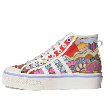 Adidas Originals (wmns) Adidas Nizza Platform Mid 'floral' In Multi