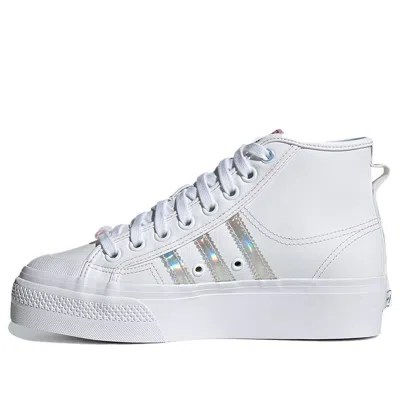Adidas Originals (wmns) Adidas Nizza Platform Mid 'white Iridescent'