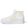 Adidas Originals (wmns) Adidas Nizza Platform Mid 'wonder White' In Neutral