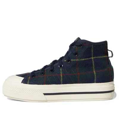 Adidas Originals (wmns) Adidas Nizza Rf Platform Mid 'plaid'