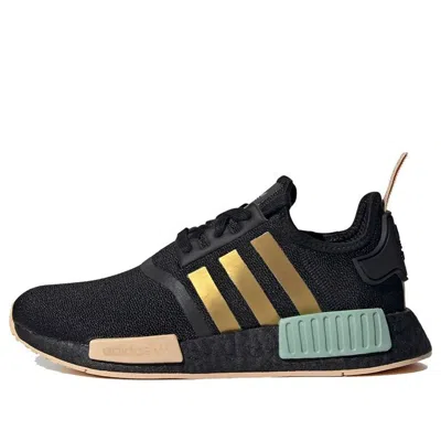 Adidas Originals (wmns) Adidas Nmd_r1 'black Gold Metallic' In Multi