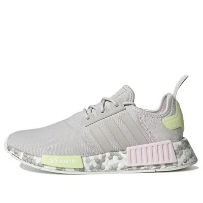 Adidas Originals (wmns) Adidas Nmd_r1 'color Splash - Grey Lime' In Silver